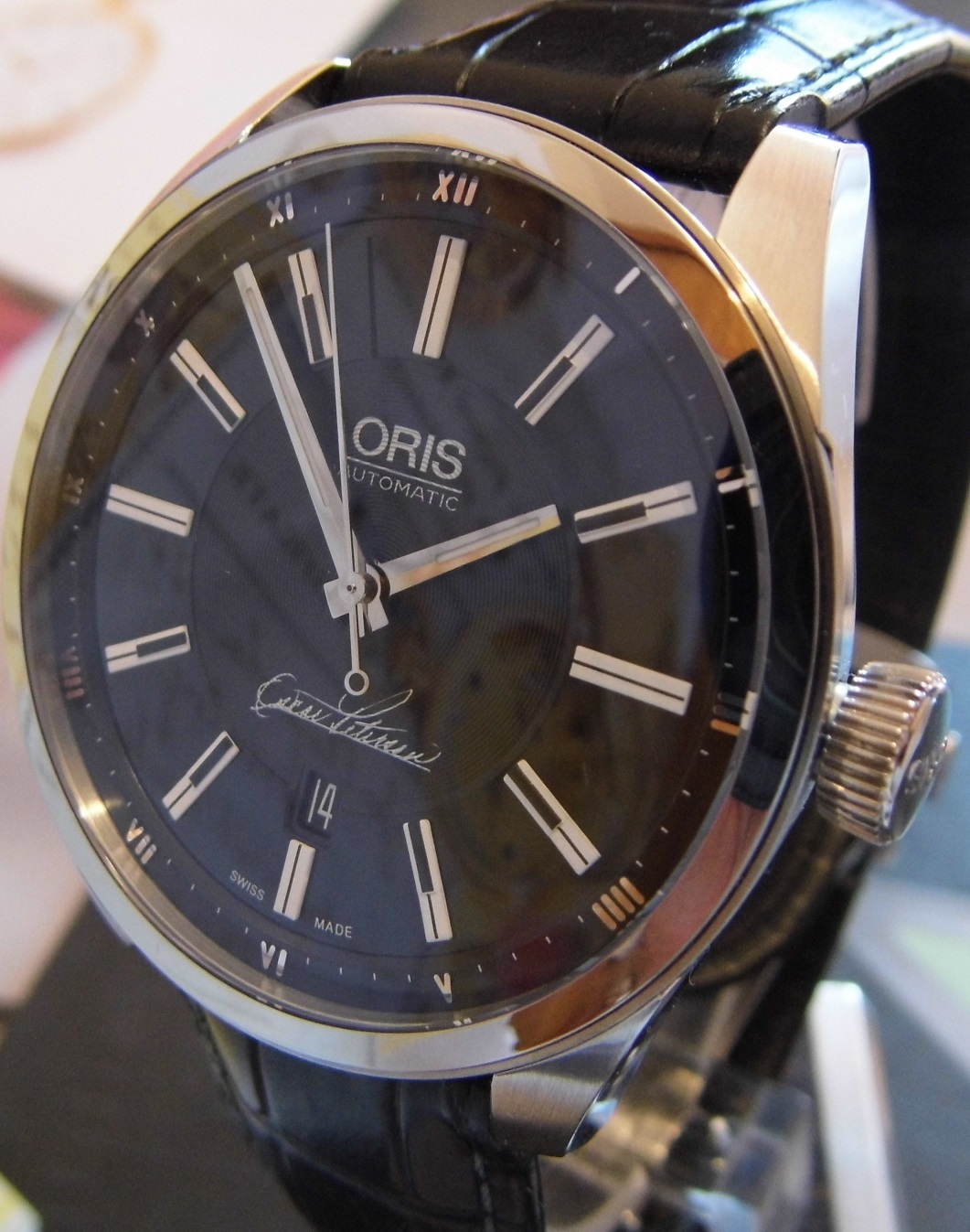 Oris Oscar Peterson Ltd Edition, Black Dial, Leather Strap