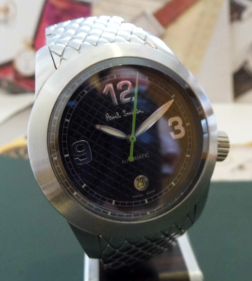 Paul Smith Automatic, Black Dial, Steel Bracelet