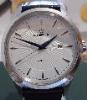 Eterna Artena Quartz, White Dial, Brown Leather Strap
