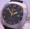 Locman 1970 Automatic Watch, Black Dial With Leather Strap
