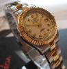 Rotary Les Originales Diamond Set, MOP Dial, Steel Bracelet