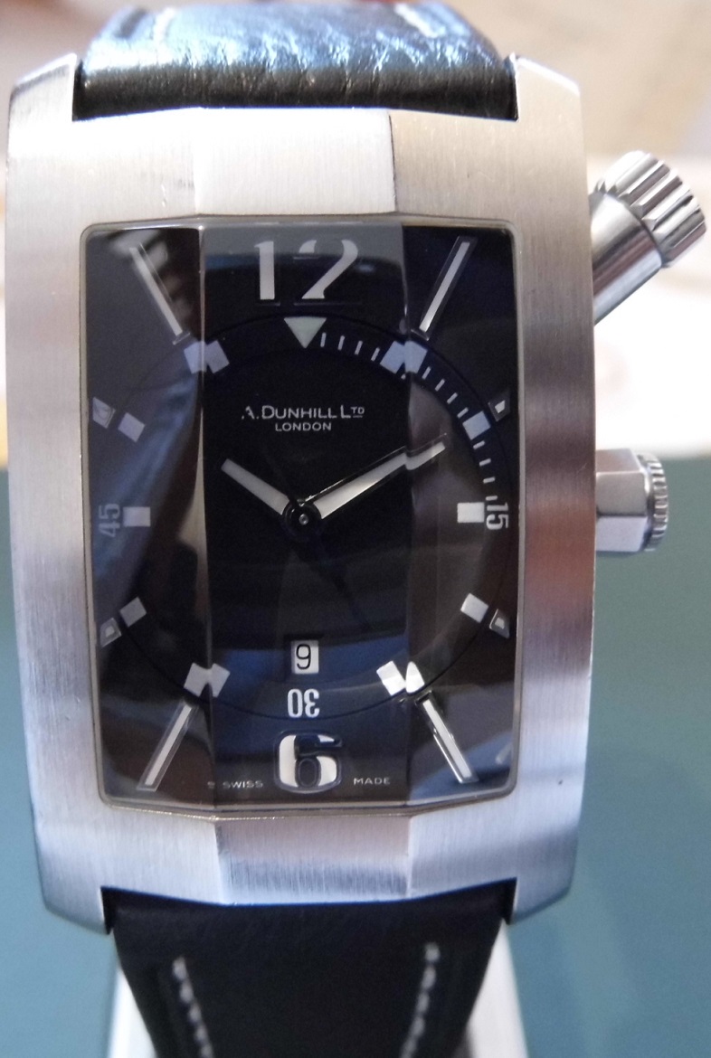 Dunhill Dunhillion City Diver, Black Dial, Leather Strap