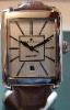 Maurice Lacroix Pontos Rectangulaire, SIlver Dial With Leather Strap