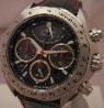 Cititzen Eco Drive Signature Flyback, Black Dial With Leather Strap 
