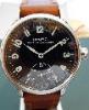 Eberhard & Co Traversetolo Vitre, Black Dial With Leather Strap