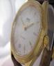 Oris Modern Classic Gold Watch, White Dial With Brown Leather Strap