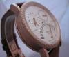 Garonne Deluxe Jubilee Retrograde Watch, Silver Dial With Leather Strap