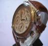 Oris Automatic Players Watch, White Dial With Leather Strap