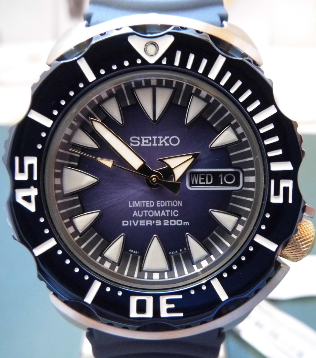 Seiko monster blue deals limited edition