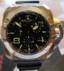 Technomarine Blackwatch Quartz Chronograph, Black Dial, Rubber Strap