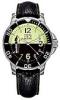 Buto Diver Automatic Watch, Black/Green Dial With Leather Strap