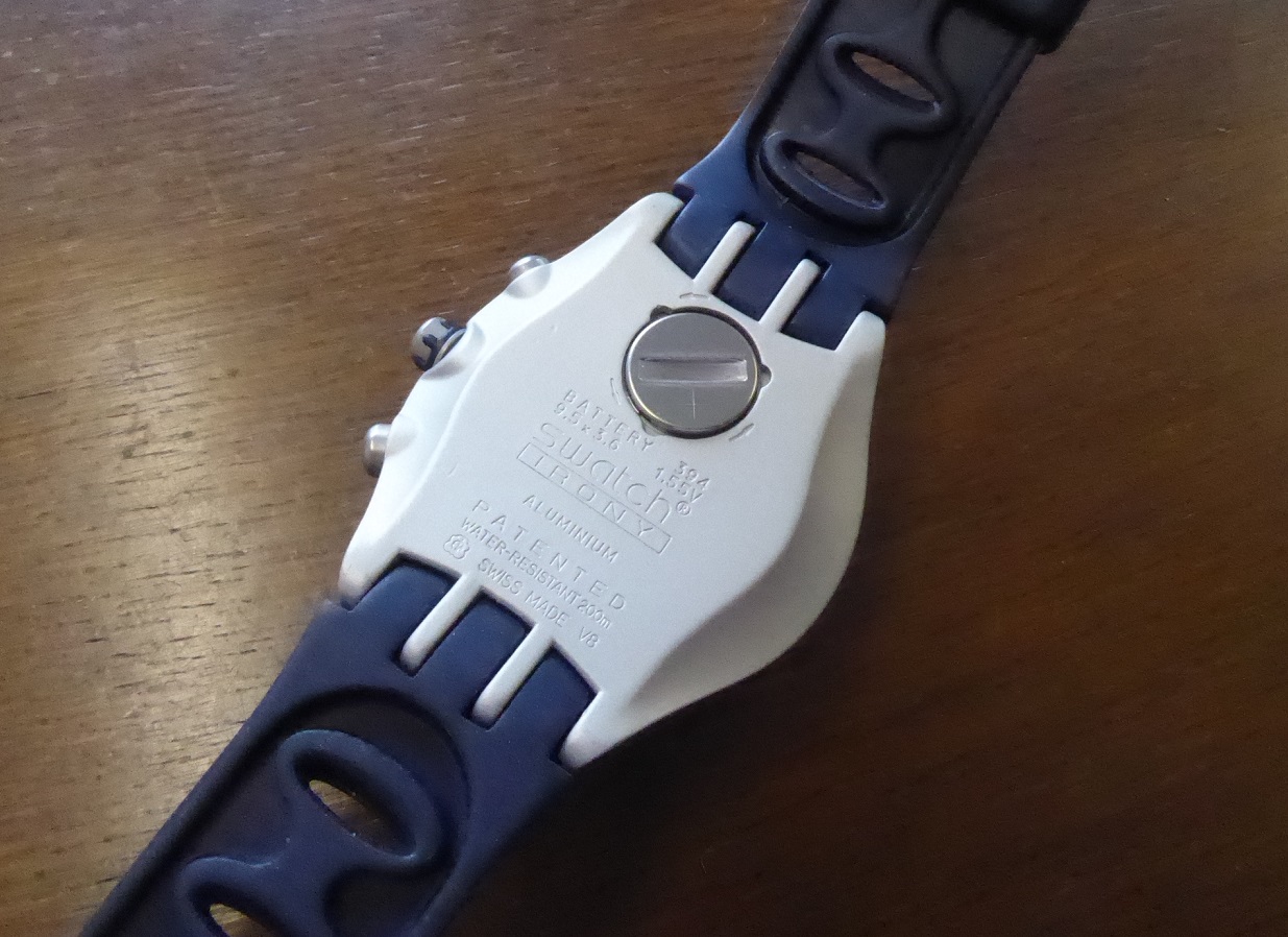 Swatch patented sales water resistant 200m