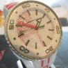Momo Jet Quartz, White Dial, White Rubber Strap