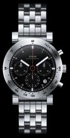 Offroad Automatic Chronograph, Black Dial With Leather Strap