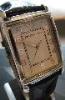 Emporio Armani Tank Watch, Silver Dial, Leather Strap