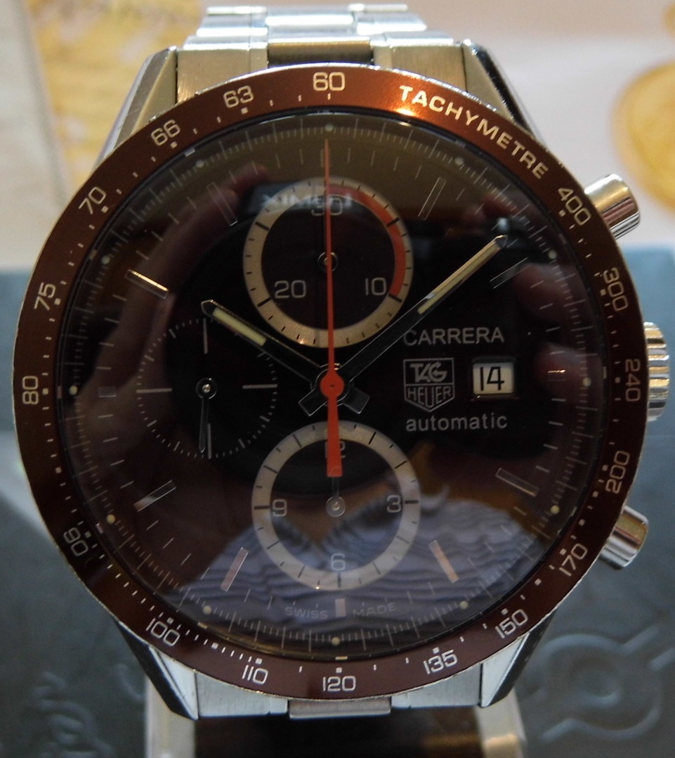 Tag Heuer Carrera Chronograph, Brown Dial With Bracelet & Strap