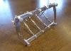 A Sterling Silver Rifle / Shotgun Toast Rack