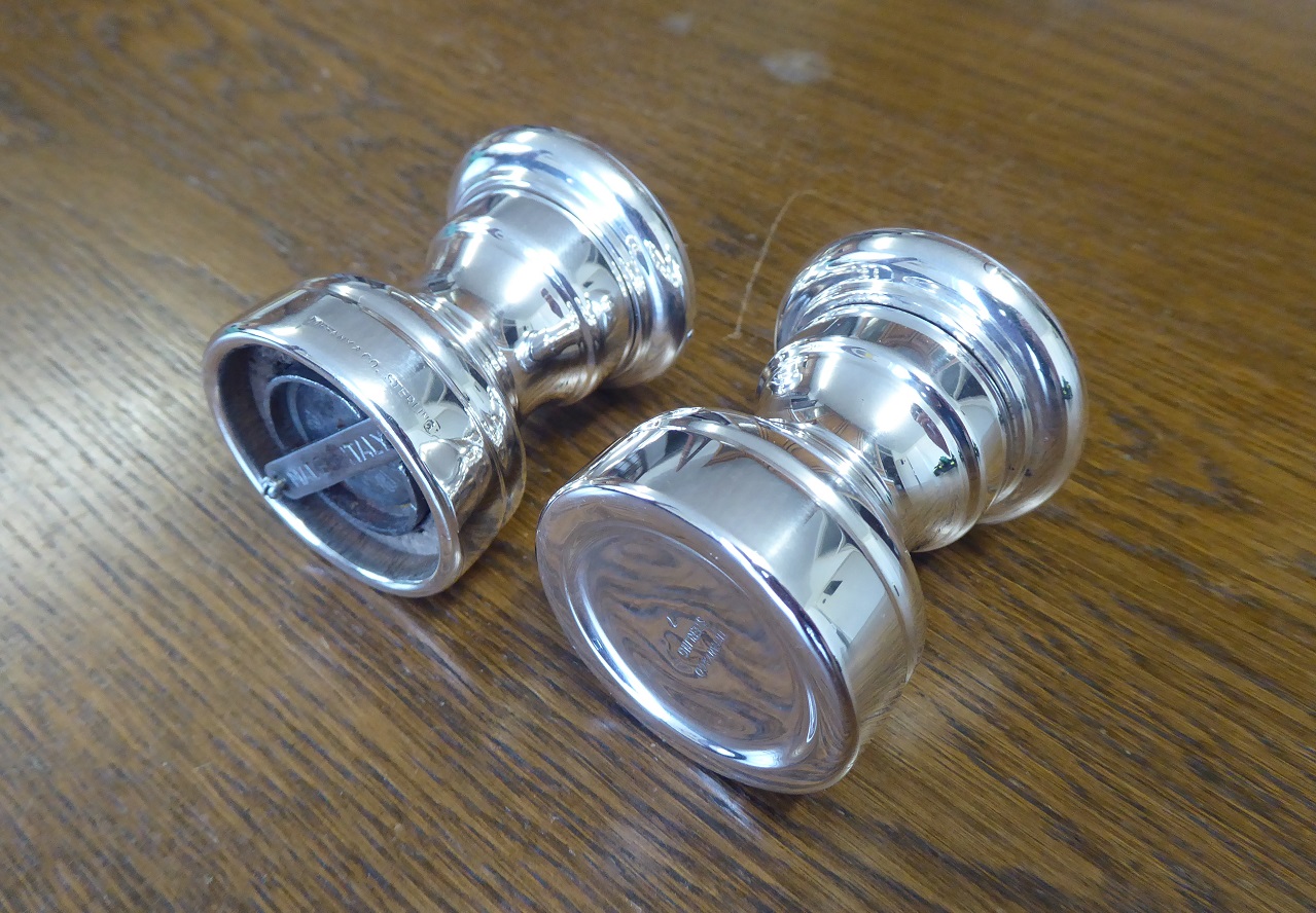 A Set Of Tiffany & Co Silver Salt & Pepper Mills