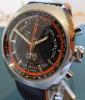 Oris Chronoris, Black Dial With Black Leather Strap