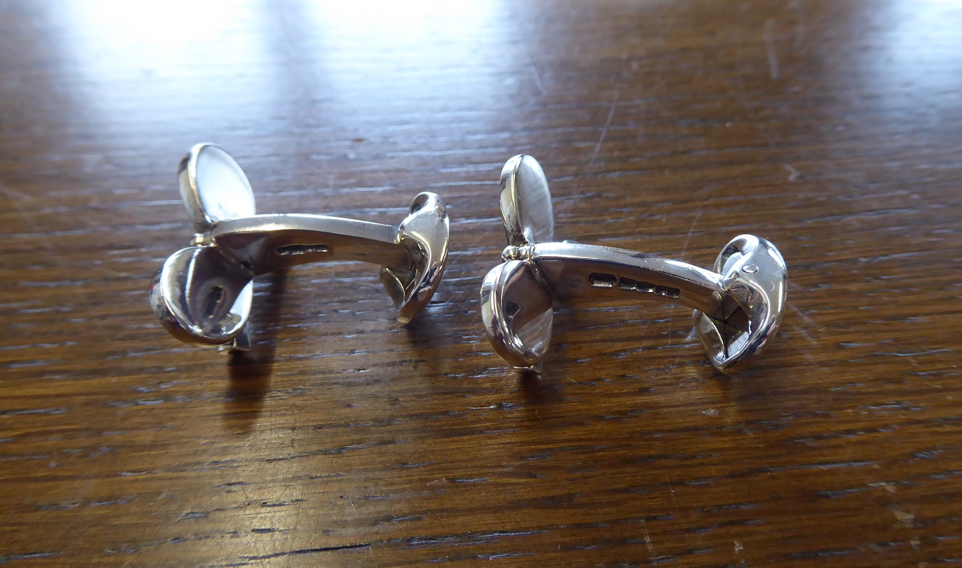 Ralph Lauren Sterling Silver Tennis Racket Cufflinks