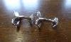 Ralph Lauren Sterling Silver Tennis Racket Cufflinks