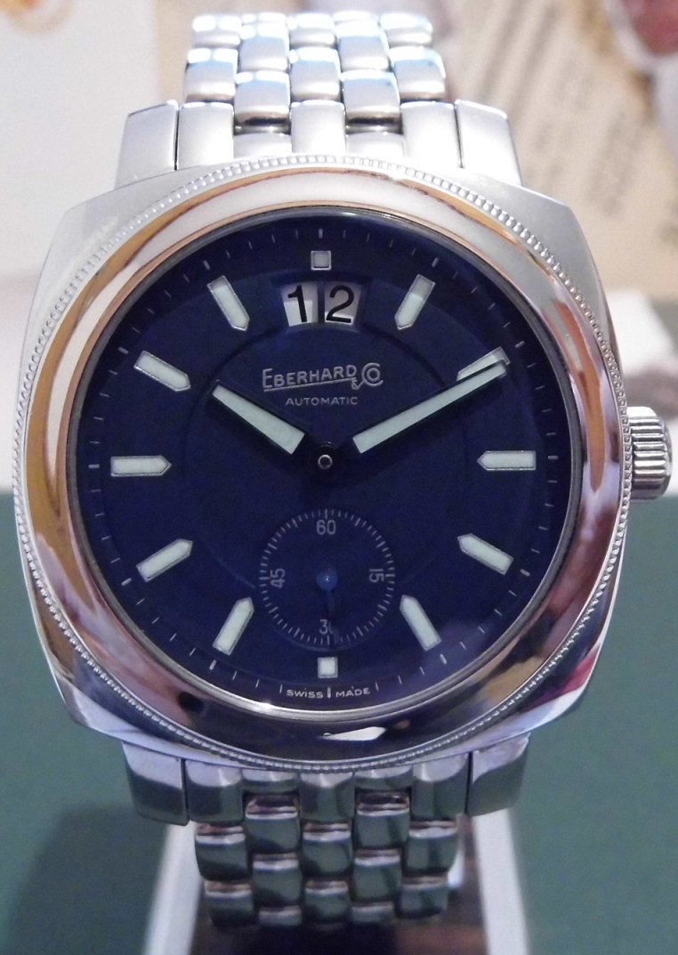 Eberhard & Co Boucanier Grande Date, Black Dial, Bracelet