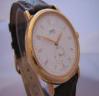 Oris Classic Gold Watch, White Dial With Brown Leather Strap