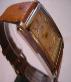 Used Oris Rectangular Pointer Date, Silver Dial, Brown Leather Strap