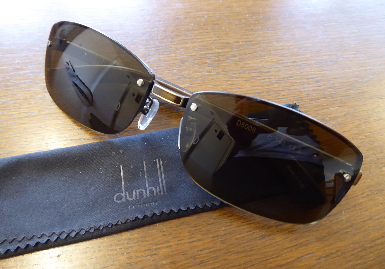 Alfred Dunhill Wooden Temple Sunglasses