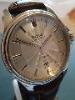 Epos Sportive Automatic, Silver Guilloche Dial, Brown Leather Strap