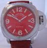 Ritmo Mvndo Ponte Automatic Watch, Red Dial, Red Strap