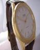 Oris Modern Classic Gold Watch, White Dial With Brown Leather Strap