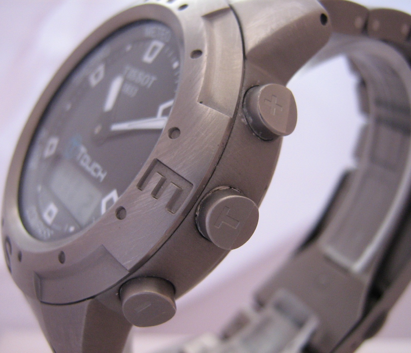 Tissot T Touch Titanium, Black Dial With Titanium Bracelet
