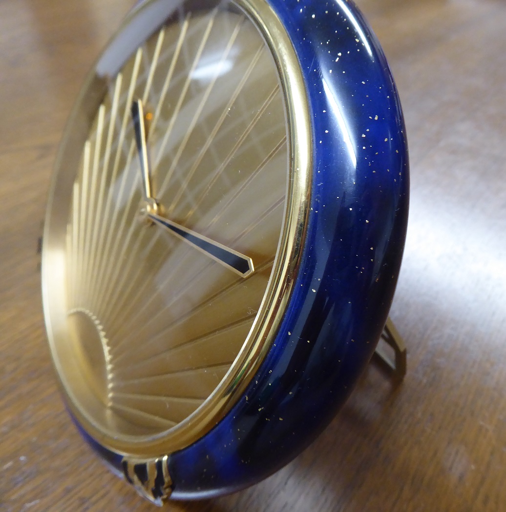 cartier lapis lazuli clock