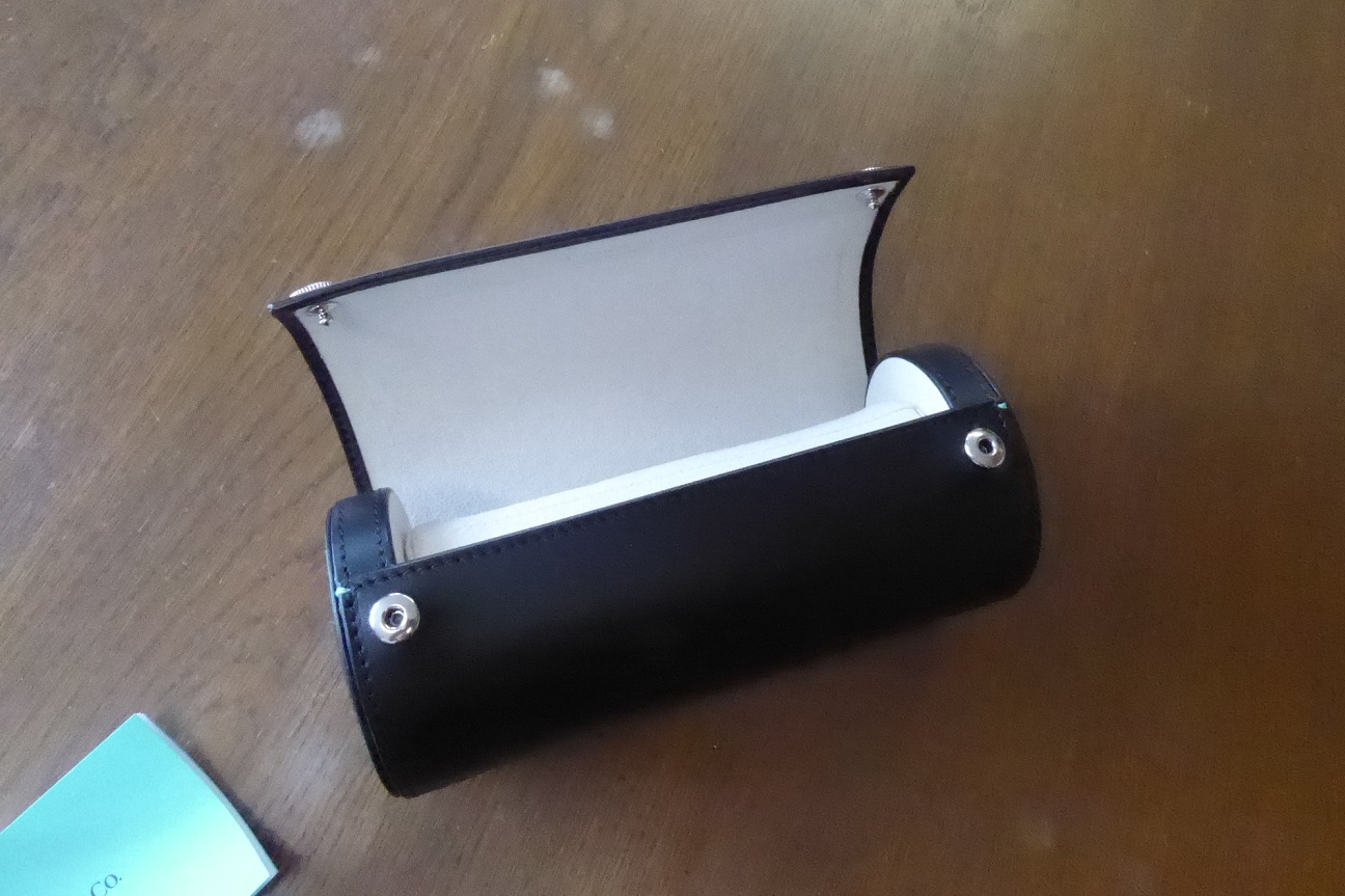 A Tiffany Co Italian Leather Watch Roll