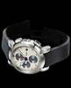 XE-5000 Silver Speed Chronograph, Silver Engine Turned Dial With Rubber Strap
