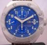 Thunderbolt Automatic Chronograph, Blue Dial With Brown Leather Strap