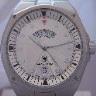 Scalfaro Cap Ferrat Second Time Zone, Silver Dial, Leather Strap