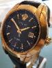 Versace Character Automatic, Black Dial, Black Leather Strap