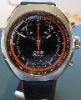 Oris Chronoris, Black Dial With Black Leather Strap