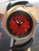 Oakley Crush 2.0, Red Dial, Black Rubber Strap