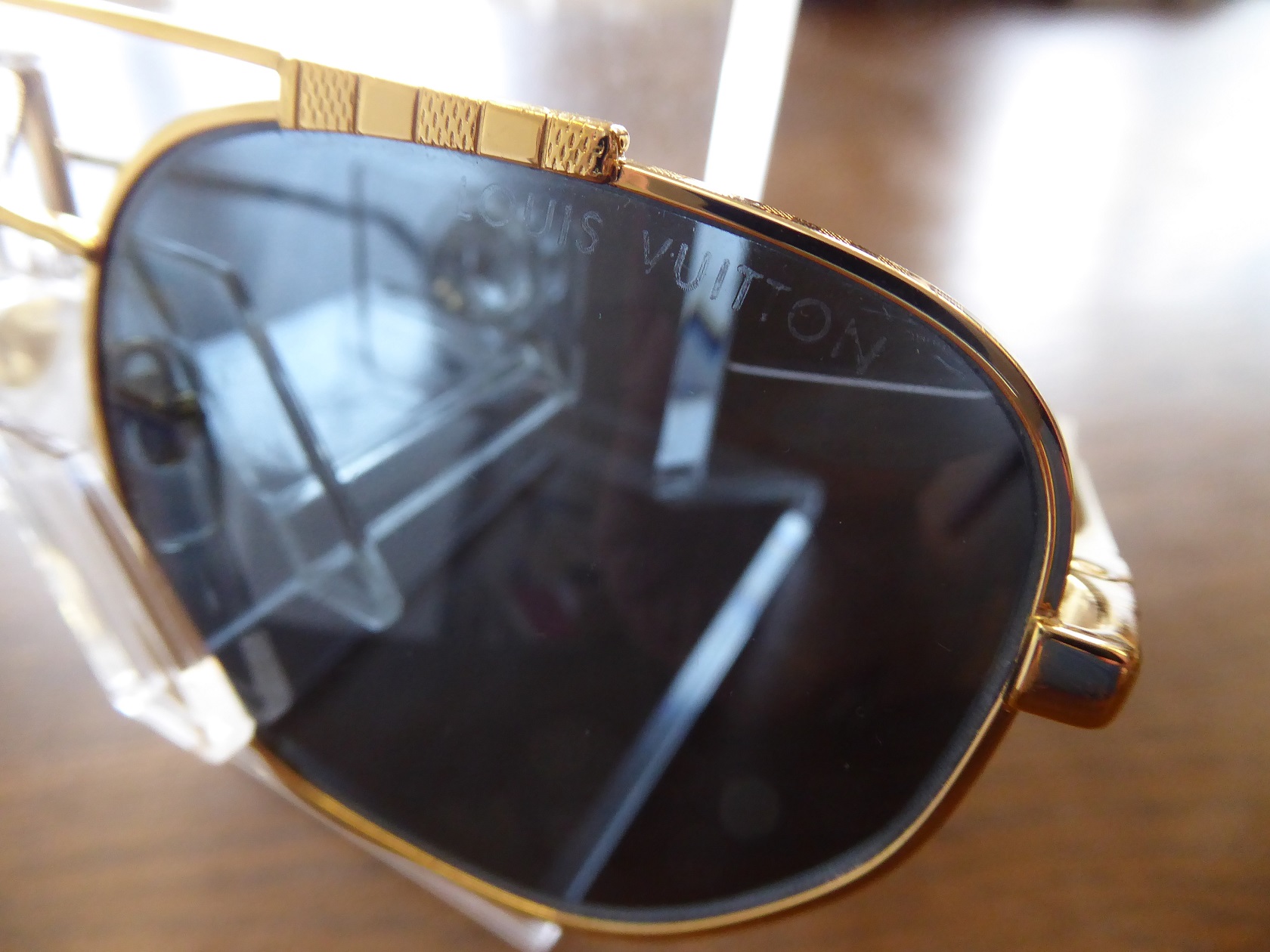 Louis Vuitton Pilot Gold Sunglasses