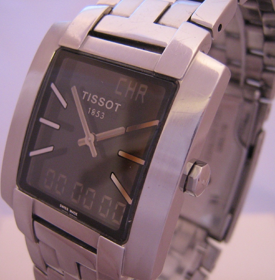 Tissot TXL 7 Analogue Digital Watch With Stainless Steel Bracelet