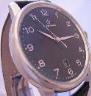 Eterna Soleure Automatic Watch, Black Dial With Leather Strap