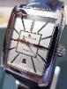 Maurice Lacroix Pontos Rectangulaire, SIlver Dial With Leather Strap