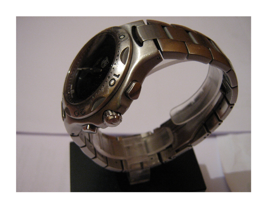 Used Tag Heuer Kirium F1 Watch, Black Dial With Steel Bracelet