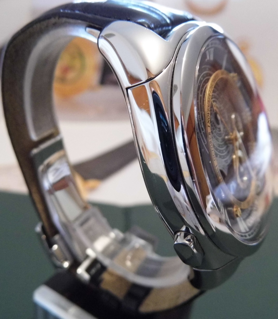 Citizen Campanola Perpetual Calendar, Black Dial, Leather Strap
