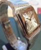 Cartier Santos Automatic, Silver Guilloche Dial, Steel Bracelet