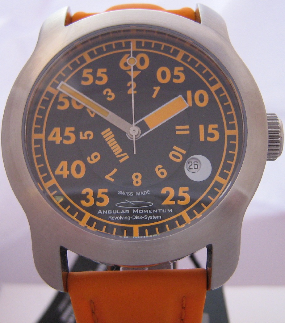 Angular Momentum Illum I Divers Watch, Black Dial With Rubber Strap