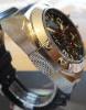 Technomarine Blackwatch Quartz Chronograph, Black Dial, Rubber Strap
